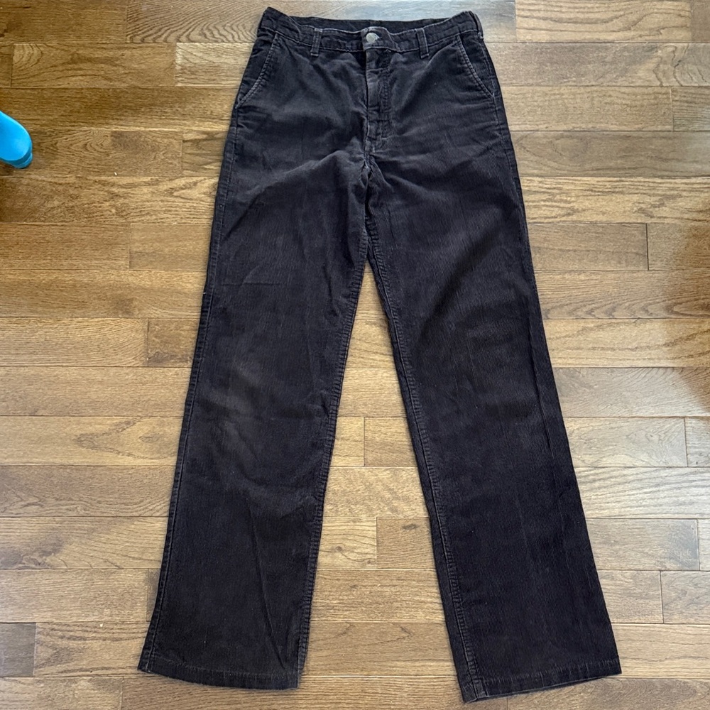 Vintage Seafarer Corduroy Trousers Chocolate Brown